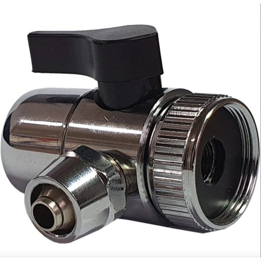 Útváltó szelep asztali víztisztítókhoz - egyirányú 1/4" - (6,35 mm átmérőjő csőhöz)