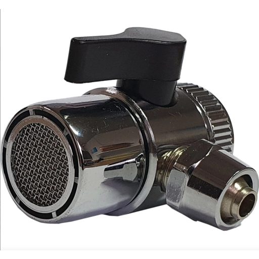 Útváltó szelep asztali víztisztítókhoz - egyirányú 1/4" - (6,35 mm átmérőjő csőhöz)
