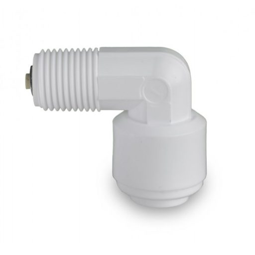 Gyorscsatlakozós könyök beépített visszacsapó szeleppel 1/4" cső x 1/8" menet