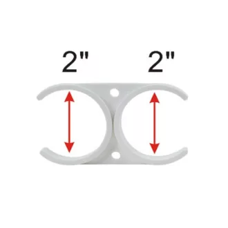   Dupla szűrőbetét rögzítő bilincs 2" x 2" klipsz