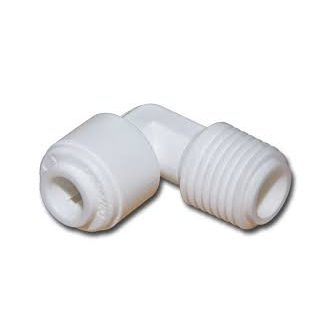   "L" könyök bekötő idom tömlős (pipa) fordított ozmózishoz 1/4" cső x 1/4" külső menet Q-ME0404