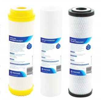 3 lépcsős vízlágyító szűrőpatron készlet