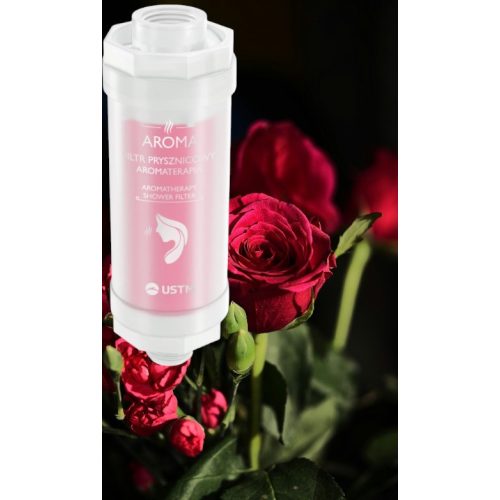 Aromaterápiás zuhanyszűrő Rózsa SPA szűrő USTM