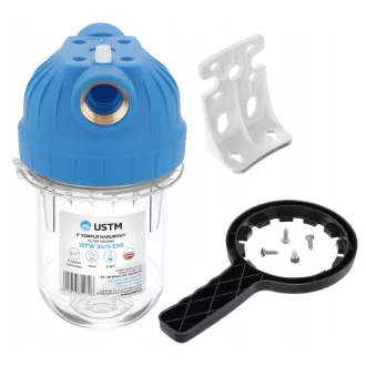   Szűrőház 5" hidegvízre 3/4" csatlakozás komplett USTM WFW345EMIKPL