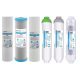 Set cartuse filtrante, USTM, Spuma de carbon, Alb/Gri
